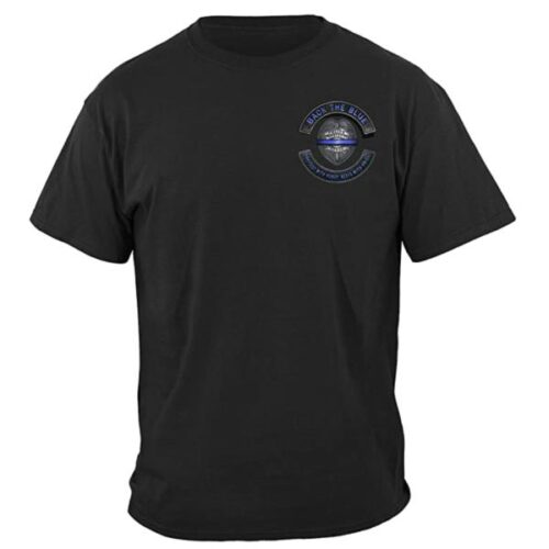 Back The Blue Shield T-Shirt - Code 3 Garage