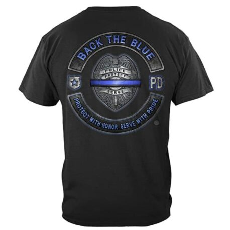 back_the_blue_shield_t-shirt