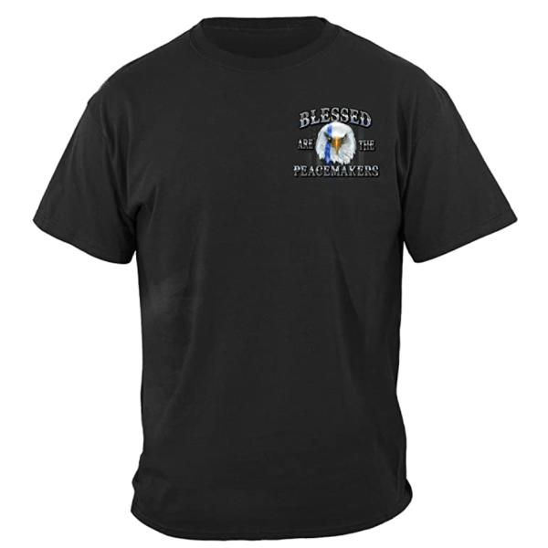 Blessed Are The Peacemakers Eagle T-Shirt - Code 3 Garage