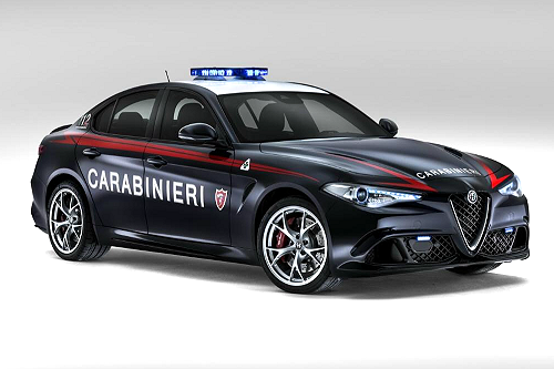 Italy’s Carabinieri 505HP Alfa Romeo Giulia Quadrifoglio
